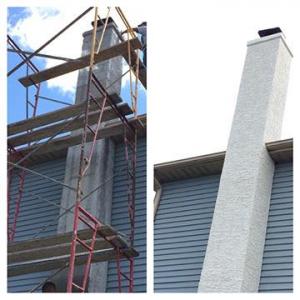 Chimney Installation before and after